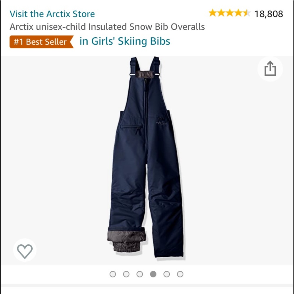 NWOT 1550 Arctix Youth Snow Bib Overalls